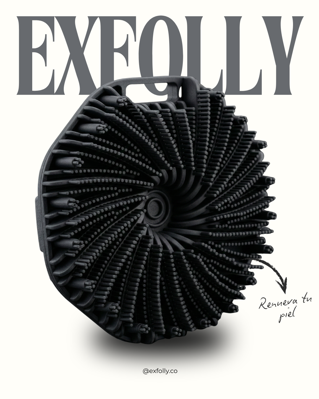 Exfolly – Piel suave en 30 segundos sin bacterias ni esponjas sucias